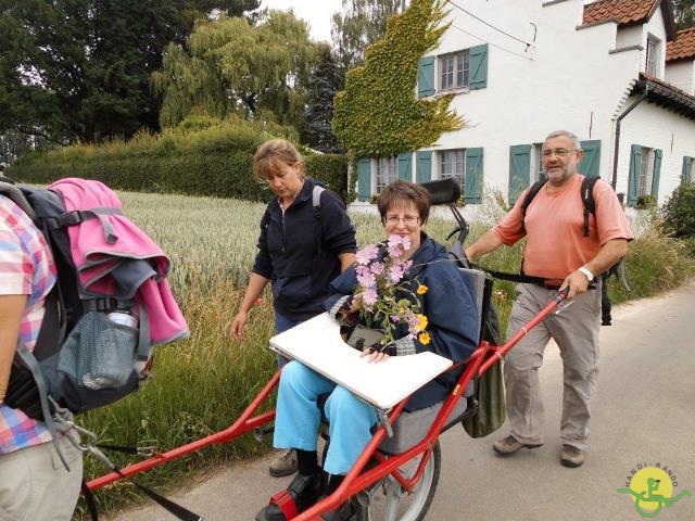 randonnée sportive avec joëlettes, Gaasbeek, 2014