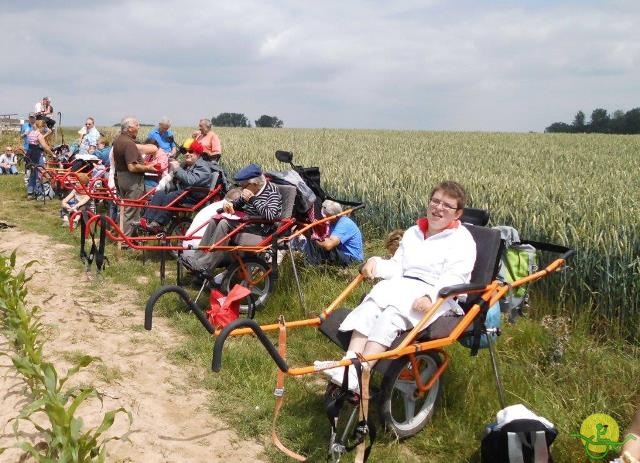 randonnée sportive avec joëlettes, Gaasbeek, 2014