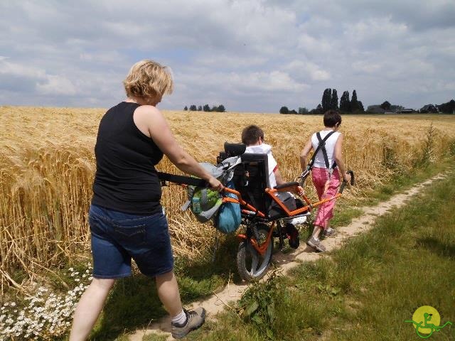 randonnée sportive avec joëlettes, Gaasbeek, 2014