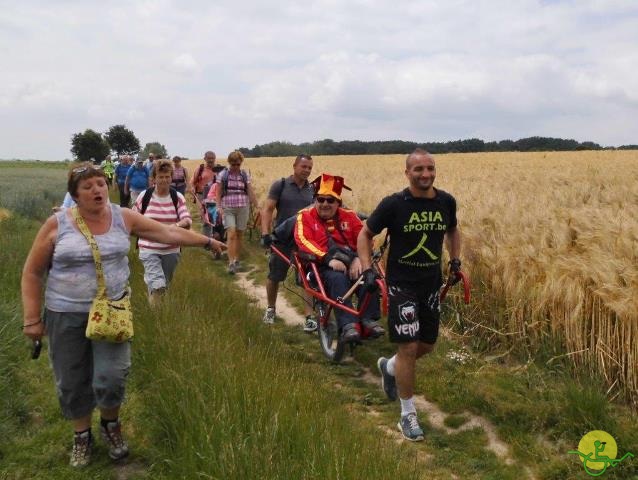 randonnée sportive avec joëlettes, Gaasbeek, 2014