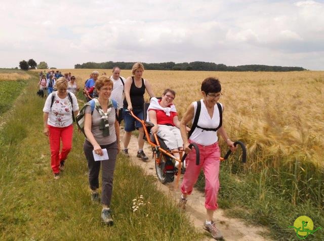 randonnée sportive avec joëlettes, Gaasbeek, 2014