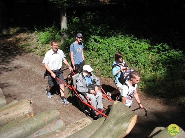 randonnée sportive avec joëlettes, Havré, 2014