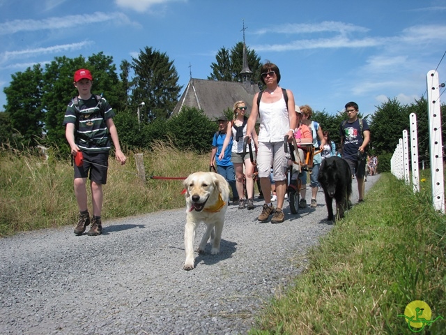 randonnée sportive avec joëlettes, Havré, 2014