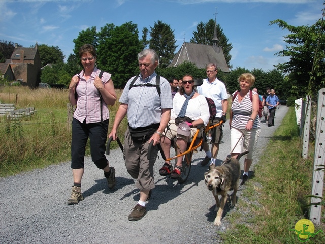 randonnée sportive avec joëlettes, Havré, 2014