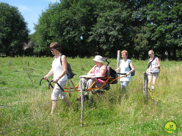 randonnée sportive avec joëlettes, Havré, 2014