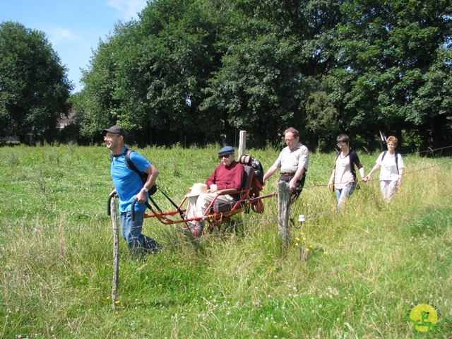 randonnée sportive avec joëlettes, Havré, 2014