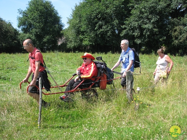 randonnée sportive avec joëlettes, Havré, 2014