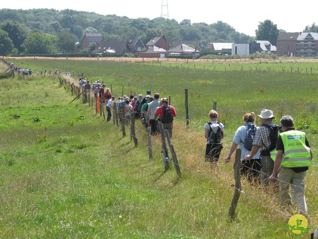 randonnée sportive avec joëlettes, Havré, 2014