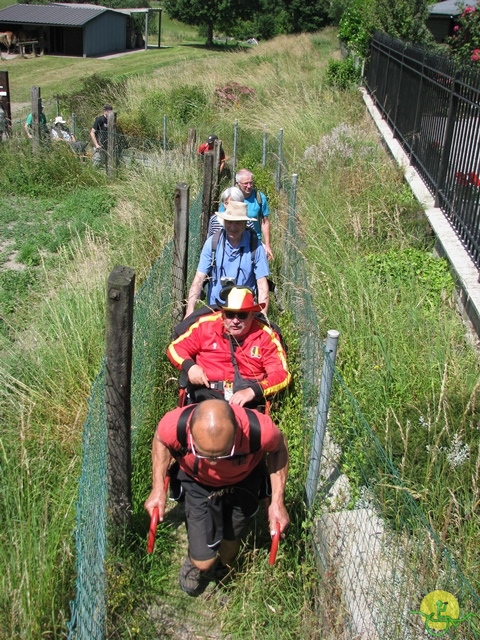 randonnée sportive avec joëlettes, Havré, 2014