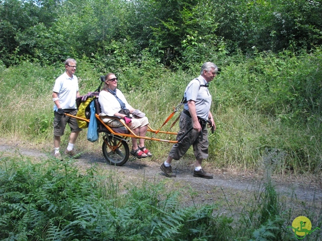 randonnée sportive avec joëlettes, Havré, 2014