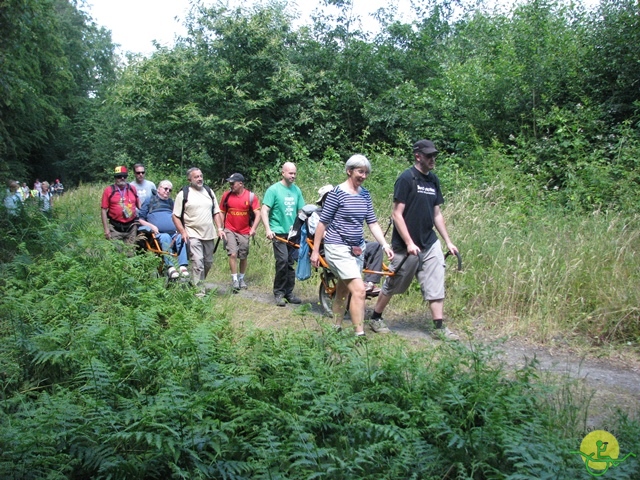 randonnée sportive avec joëlettes, Havré, 2014