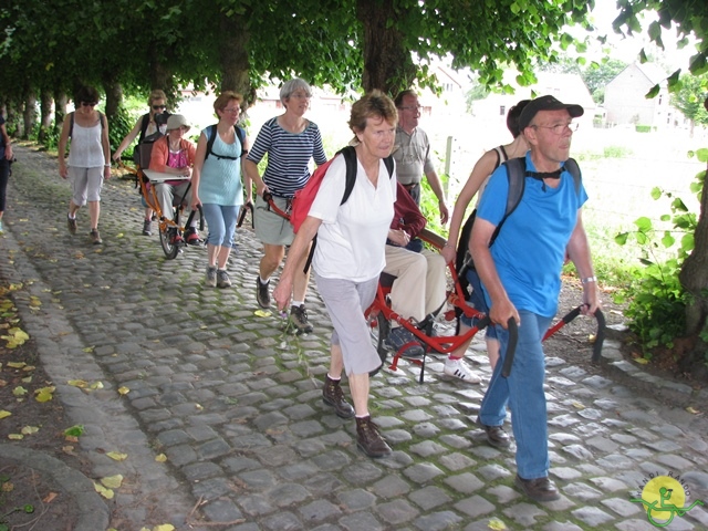 randonnée sportive avec joëlettes, Havré, 2014