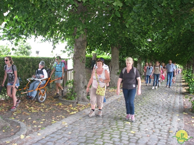 randonnée sportive avec joëlettes, Havré, 2014