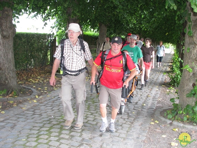 randonnée sportive avec joëlettes, Havré, 2014