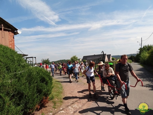 randonnée sportive avec joëlettes, Havré, 2014