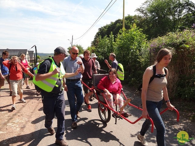 randonnée sportive avec joëlettes, Havré, 2014