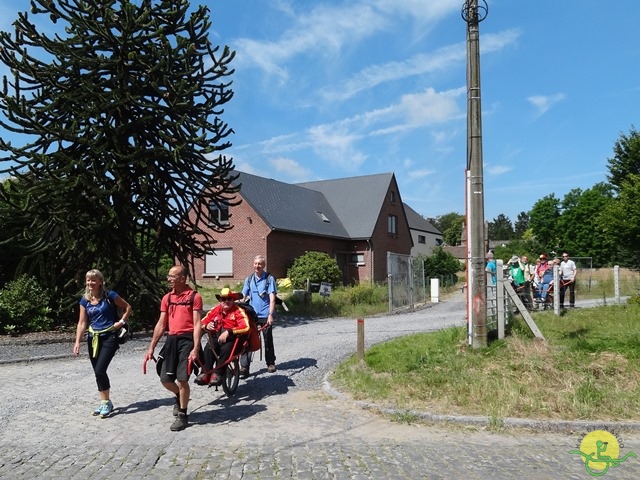 randonnée sportive avec joëlettes, Havré, 2014