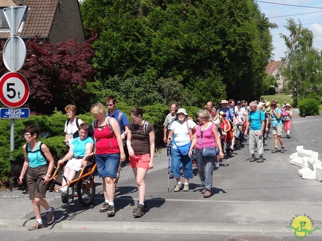 randonnée sportive avec joëlettes, Havré, 2014