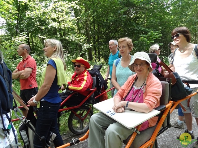 randonnée sportive avec joëlettes, Havré, 2014