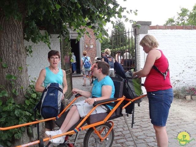 randonnée sportive avec joëlettes, Havré, 2014