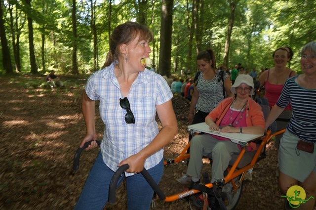 randonnée sportive avec joëlettes, Havré, 2014