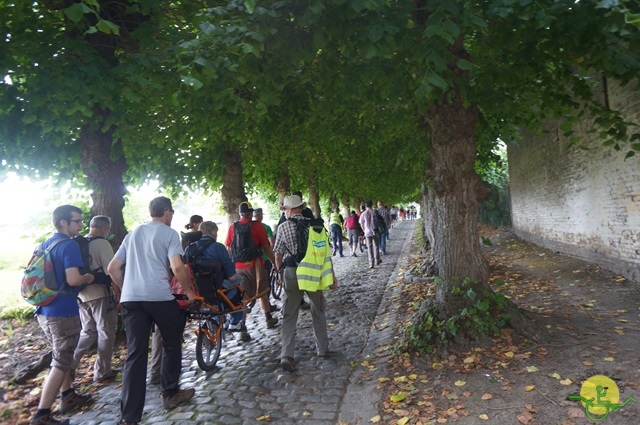 randonnée sportive avec joëlettes, Havré, 2014