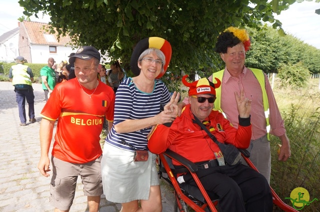 randonnée sportive avec joëlettes, Havré, 2014