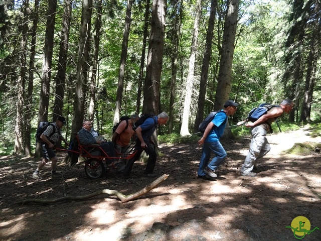 randonnée sportive avec joëlettes, le Ninglinspo, 2014