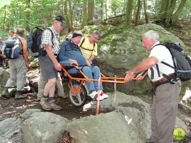 randonnée sportive avec joëlettes, le Ninglinspo, 2014