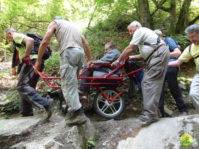 randonnée sportive avec joëlettes, le Ninglinspo, 2014