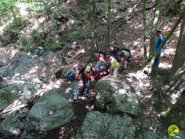 randonnée sportive avec joëlettes, le Ninglinspo, 2014