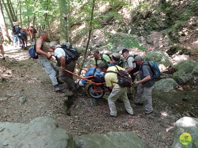 randonnée sportive avec joëlettes, le Ninglinspo, 2014