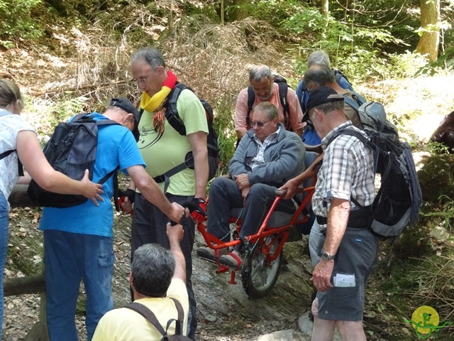 randonnée sportive avec joëlettes, le Ninglinspo, 2014