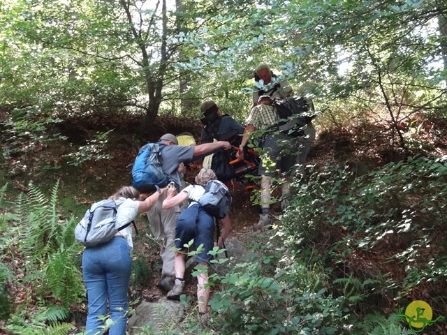 randonnée sportive avec joëlettes, le Ninglinspo, 2014