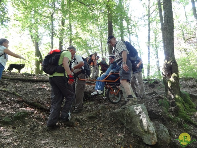 randonnée sportive avec joëlettes, le Ninglinspo, 2014