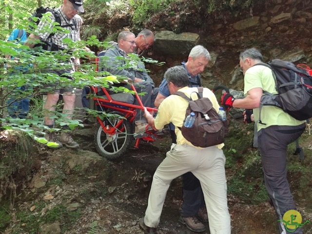 randonnée sportive avec joëlettes, le Ninglinspo, 2014