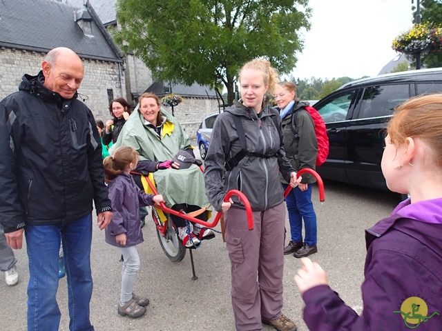 randonnée sportive avec joëlettes, Han, 2014