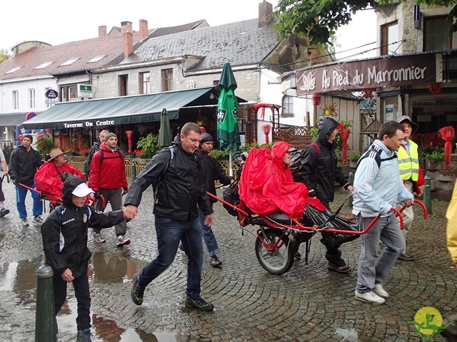 randonnée sportive avec joëlettes, Han, 2014