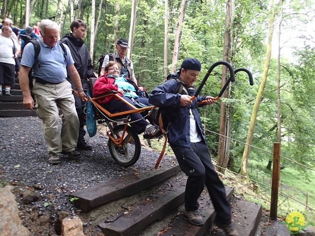 randonnée sportive avec joëlettes, Han, 2014