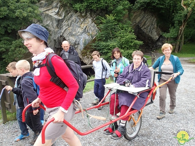 randonnée sportive avec joëlettes, Han, 2014