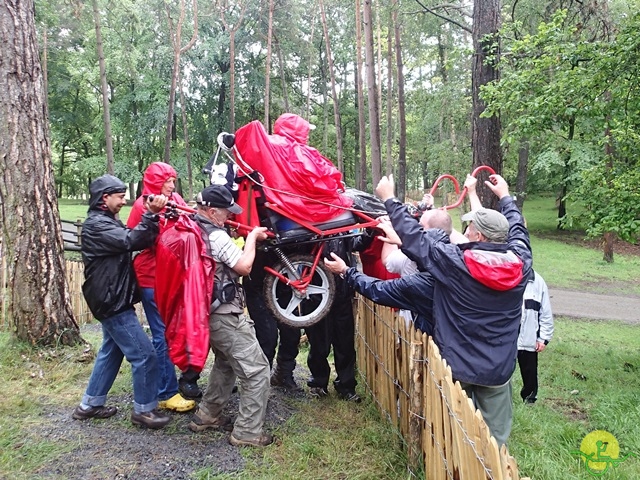 randonnée sportive avec joëlettes, Han, 2014