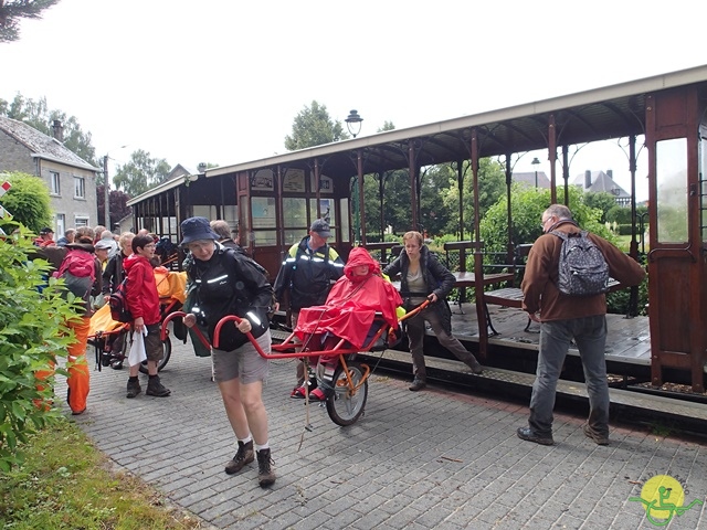 randonnée sportive avec joëlettes, Han, 2014