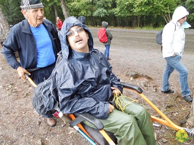 randonnée sportive avec joëlettes, Han, 2014