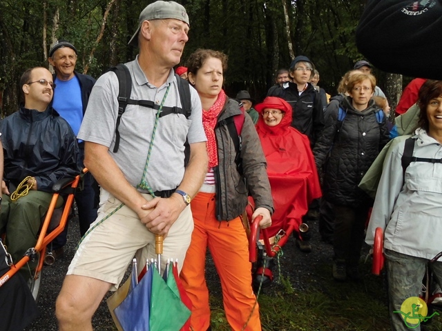 randonnée sportive avec joëlettes, Han, 2014