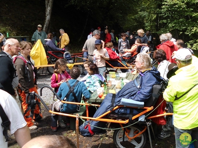 randonnée sportive avec joëlettes, Han, 2014