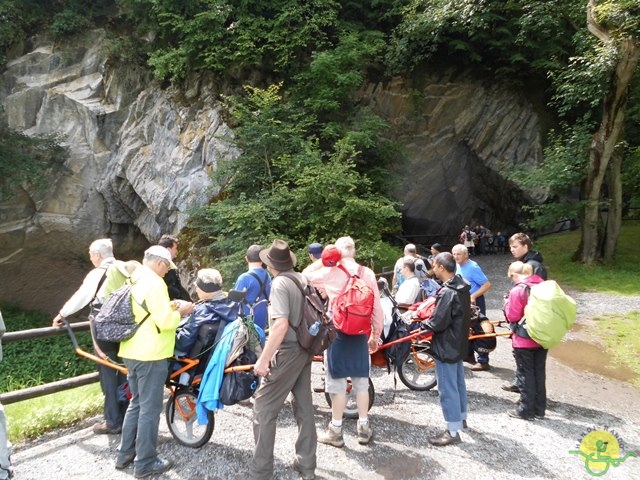 randonnée sportive avec joëlettes, Han, 2014