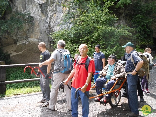 randonnée sportive avec joëlettes, Han, 2014