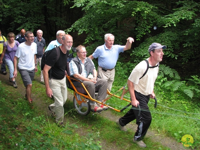 randonnée sportive avec joëlettes, Habay, 2014