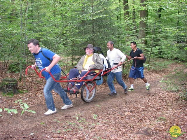 randonnée sportive avec joëlettes, Habay, 2014