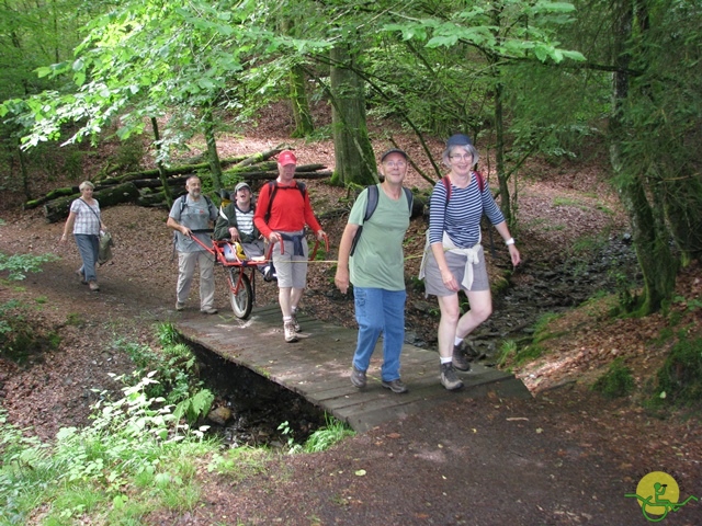 randonnée sportive avec joëlettes, Habay, 2014